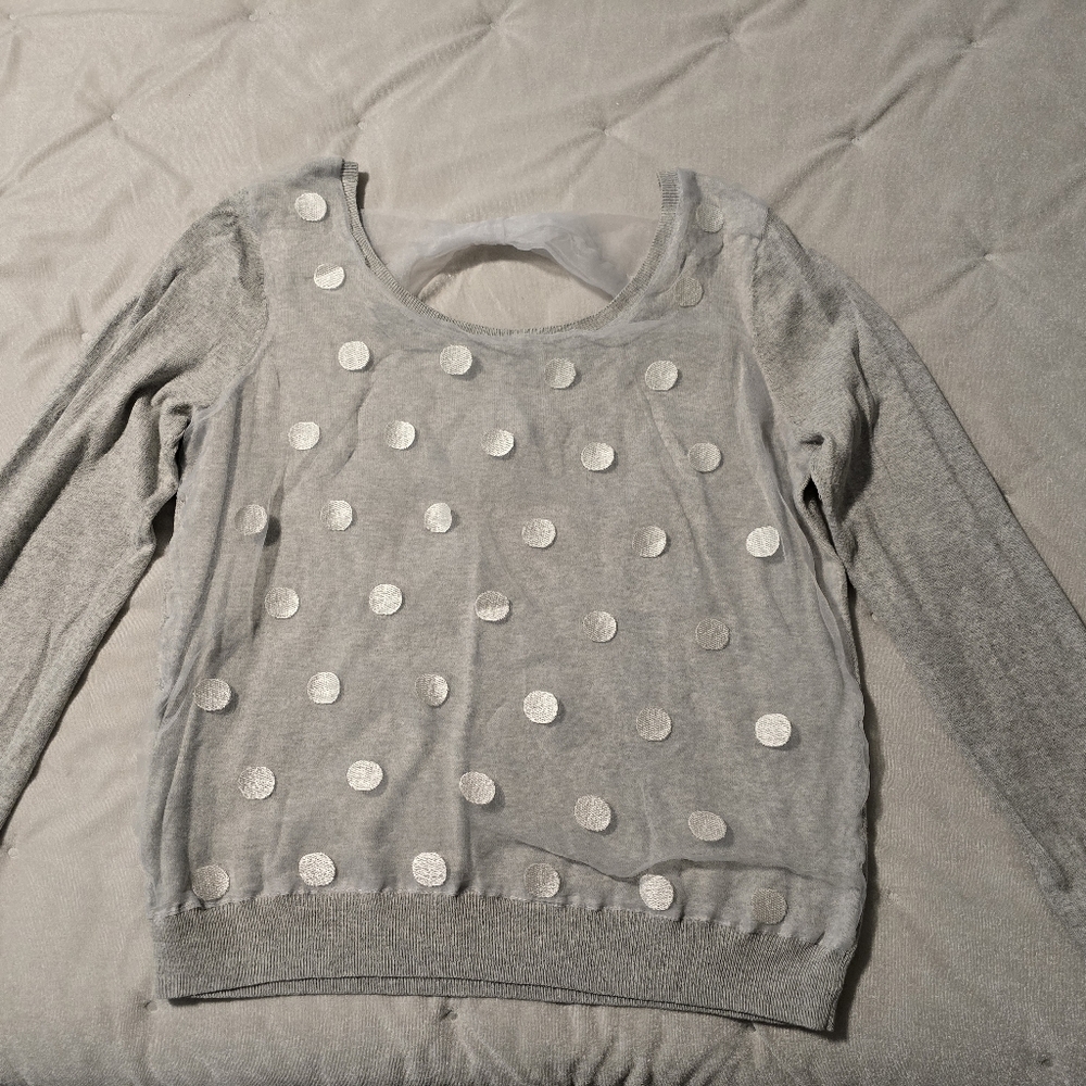Lauren Conrad Polka Dot Sweater
